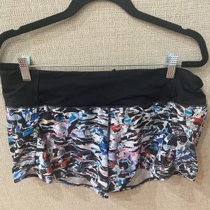 Size 10 multicolored lululemon shorts